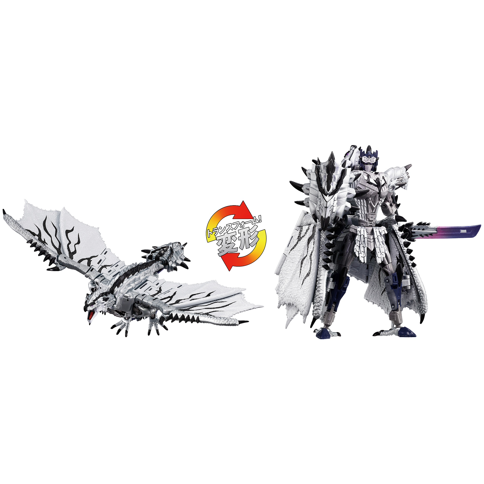 Transformers Takara Tomy Monster Hunter Silver Rathalos Prime